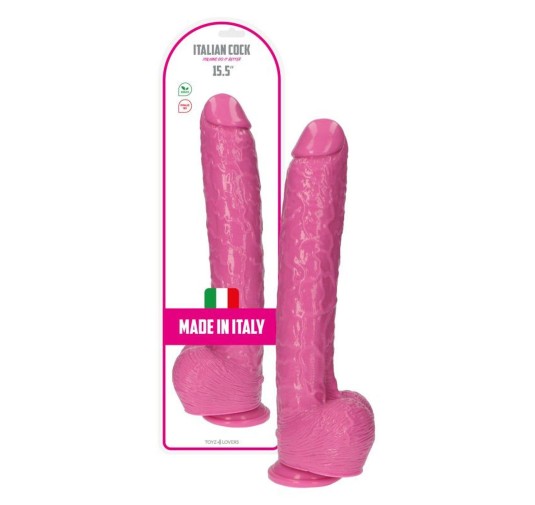 Wielki różowy penis ogromne dildo z jądrami 30 cm